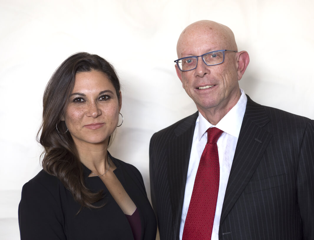 Jessica Hernandez and Paul Kennedy, two of Albuquerque, New Mexico's best attorneys at law