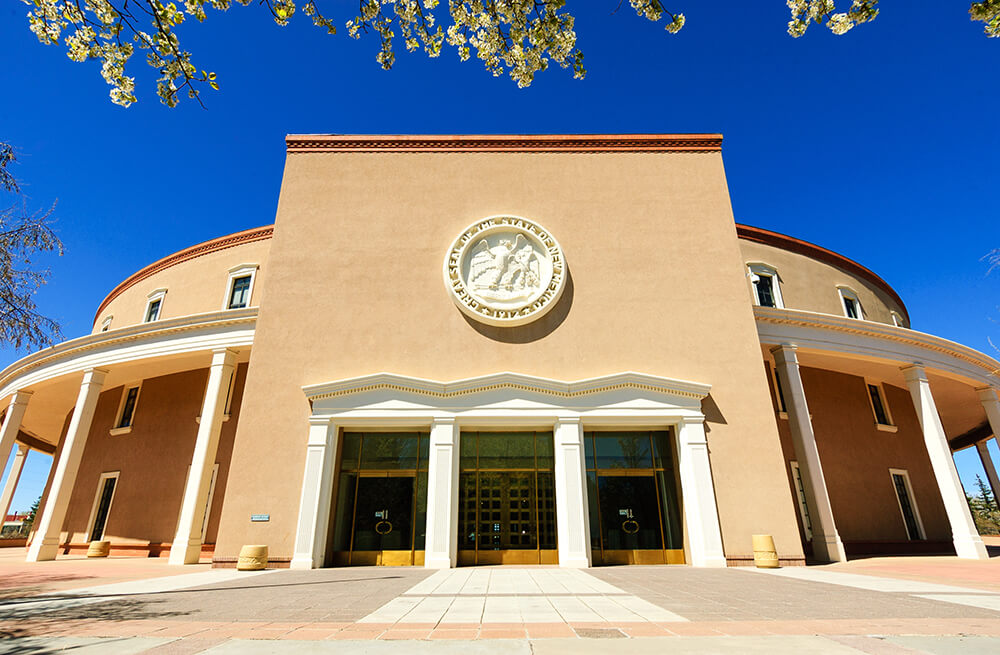 New Mexico state capital building.
